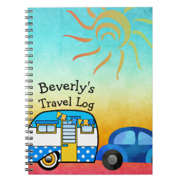 Cuaderno Registro de viajes de viaje por carretera