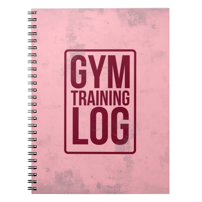 Cuaderno Registro del entrenamiento del gimnasio (Frente)