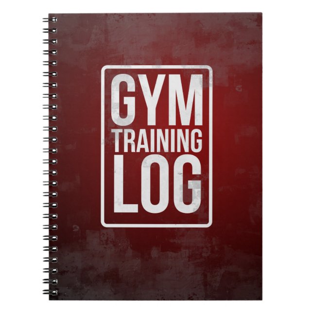 Cuaderno Registro del entrenamiento del gimnasio (Frente)