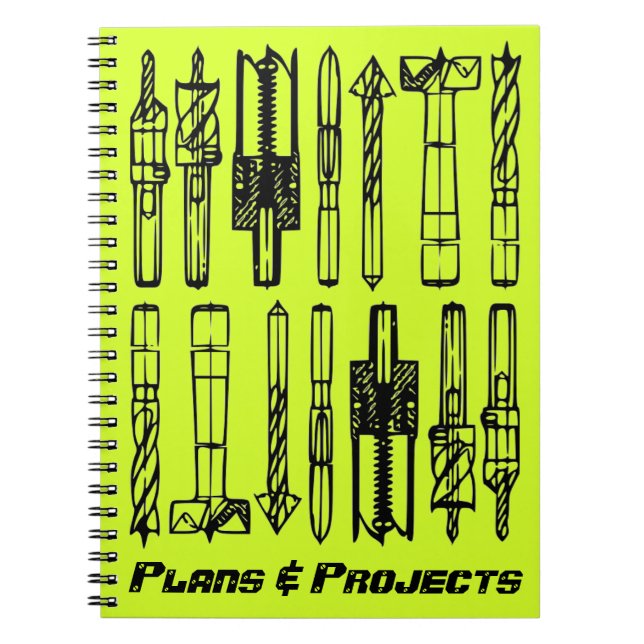 Cuaderno Registro del proyecto del libro de trabajo: Planes (Frente)