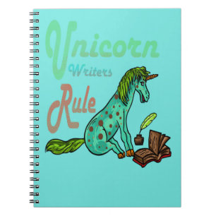 Cuaderno Regla de escritores de unicornio