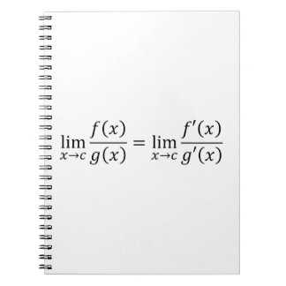 Cuaderno Regla de L'Hopital - Fundamentos matemáticos T-Shi