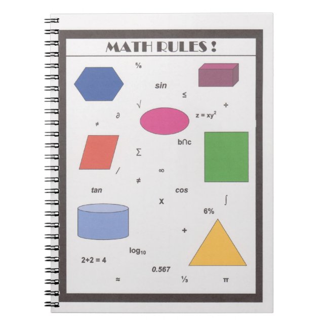 Cuaderno ¡Reglas de la matemáticas! (Frente)