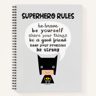 Cuaderno Reglas de superhéroe