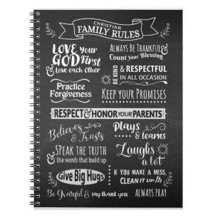 Cuaderno Reglas familiares - Valores cristianos para vivir