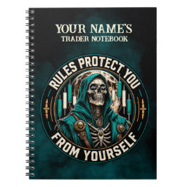 Cuaderno Reglas te protegen de ti mismo Reaper de humo teal