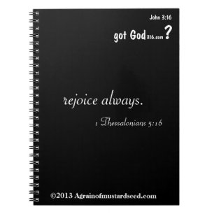 Cuaderno regocijarse siempre gotGod316.com bloc de notas