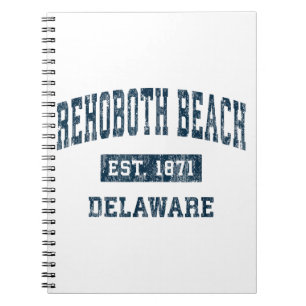 Cuaderno Rehoboth Beach Delaware De Vintage Sports Design N