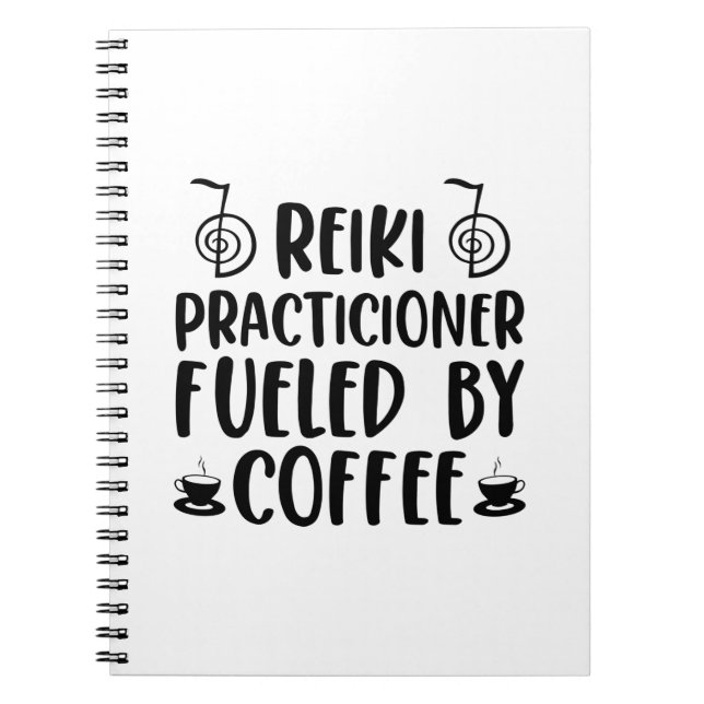 Cuaderno Reiki y café | Ideas de regalo de Reiki Master Rei (Frente)
