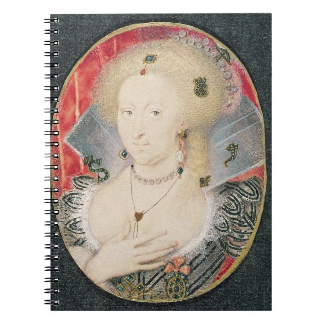 Cuaderno Reina Anne de Dinamarca, miniatura (Frente)