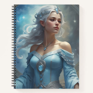 Cuaderno Reina de Azul y Plata