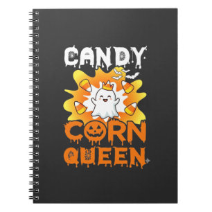 Cuaderno Reina de Caramelo de Maíz Halloween Murciélagos Fa