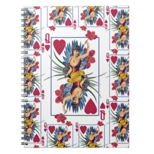 Cuaderno Reina de Corazones y Flores
