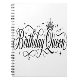 Cuaderno Reina de Cumpleaños Diseño Personalizado para Cele