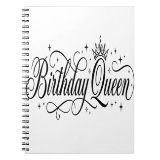 Cuaderno Reina de Cumpleaños Diseño Personalizado para Cele
