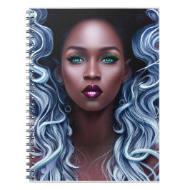 Cuaderno Reina de hielo Melanin Mujeres Chica negra Sista m