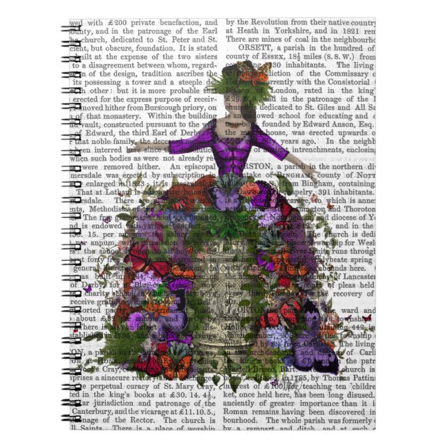 Cuaderno Reina de la casa de mariposas (Frente)