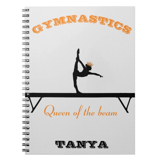 Cuaderno Reina de la corona de gimnasia de haz (Frente)