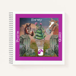Cuaderno reina de la pradera de horsey, cono de la hierba y