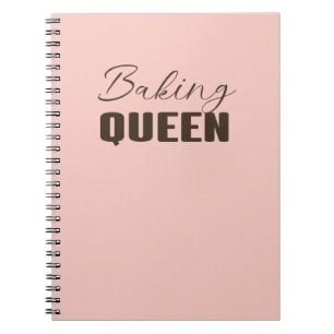 Cuaderno Reina de la repostería - amante de la repostería