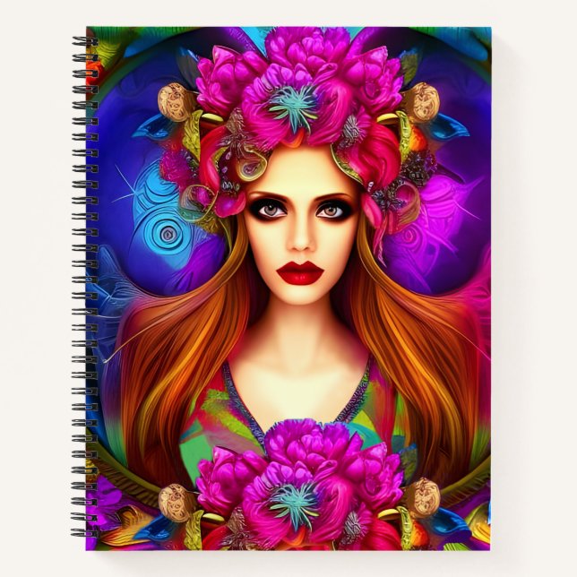 Cuaderno Reina de las flores (Anverso)