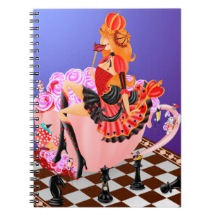Cuaderno Reina de los corazones en el maravilloso Teacup
