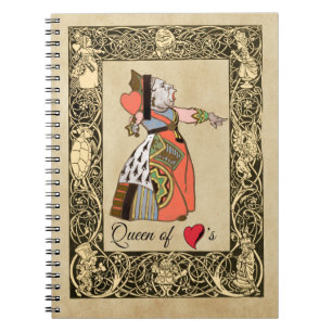 Cuaderno Reina de los corazones, las aventuras de Alicia en