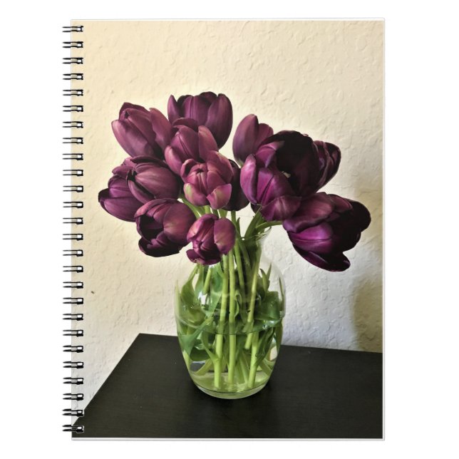 Cuaderno Reina de los tulipanes de la noche (Frente)