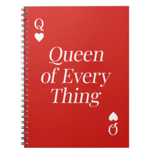 Cuaderno Reina de todo cita