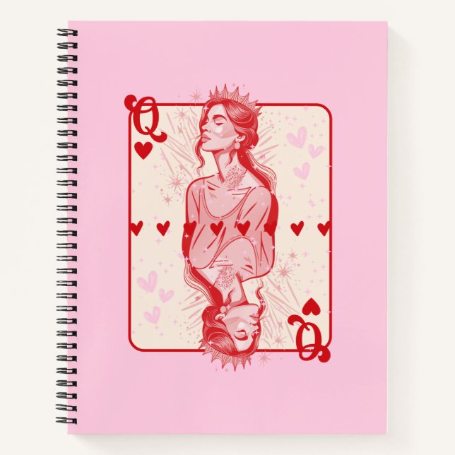 Cuaderno Reina del arte de los adormidera rosada (Anverso)