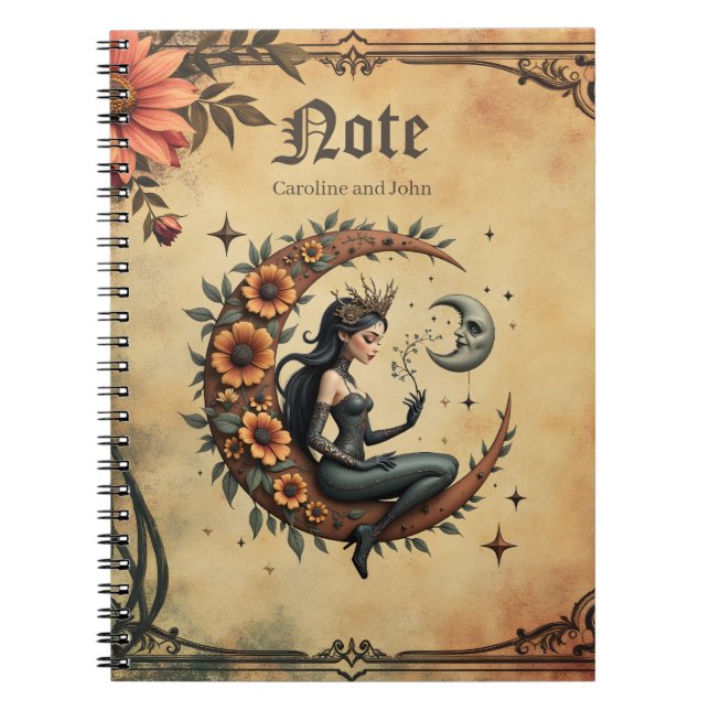Cuaderno Reina del Cresciente de Girasol (Frente)