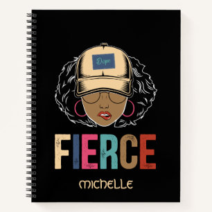 Cuaderno Reina negra Feroz Mujer negra