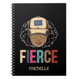 Cuaderno Reina negra   Feroz   Mujer negra