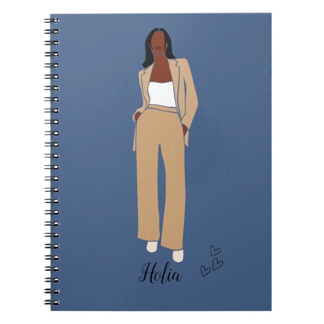 Cuaderno Reina Negra, Melanin Reina Americana Noteb (Frente)