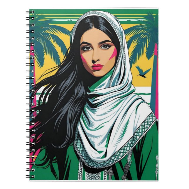Cuaderno "Reina pop saudita - Audaz patrimonio artístico de (Frente)