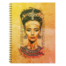 Cuaderno Reina real de Egipto - Arte neo-faraón moderno