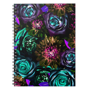 Cuaderno Reino de las Sombras Glamour Floral Flores