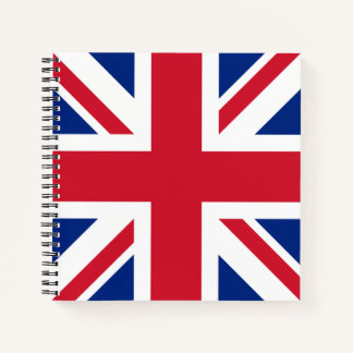 Cuaderno Reino Unido Bandera del Reino Unido Bandera de las