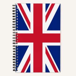 Cuaderno Reino Unido Bandera del Reino Unido de las colonia