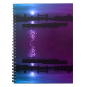 Cuaderno Reino Unido Inglaterra Londres atardecer Puente de