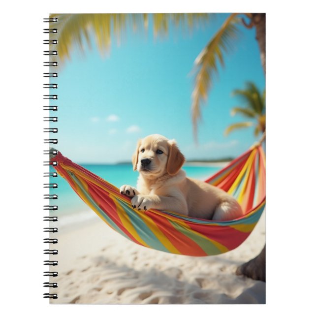 Cuaderno Relajación de perros en Hammock (Frente)