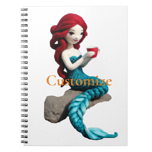 Cuaderno Relajación De Sirena Con Bebida Thunder_Cove (Frente)