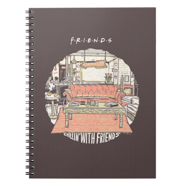 Cuaderno Relajándose con FRIENDS™ Cartoon (Frente)