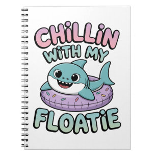 Cuaderno Relajándose con mi flotador   Bebé Tiburón Niños