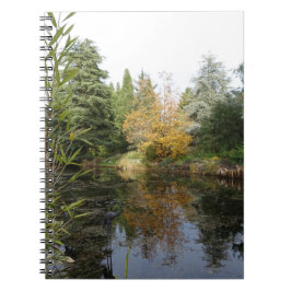 Cuaderno Relajante imagen del jardín, hermosos árboles...