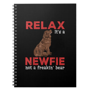 Cuaderno Relájate, es un novato   Perro de recién fundados 
