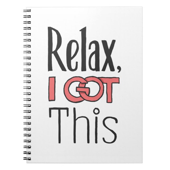 Cuaderno Relájate, yo me encargo (Frente)
