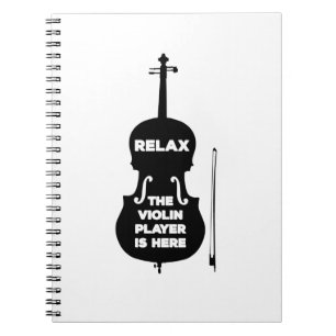 Cuaderno Relájese El Violin Player está aquí