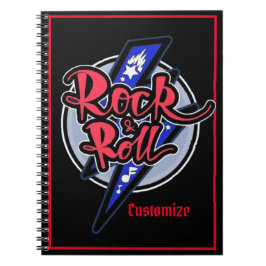 Cuaderno Relámpago de roca y rollo