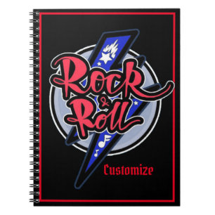 Cuaderno Relámpago de roca y rollo